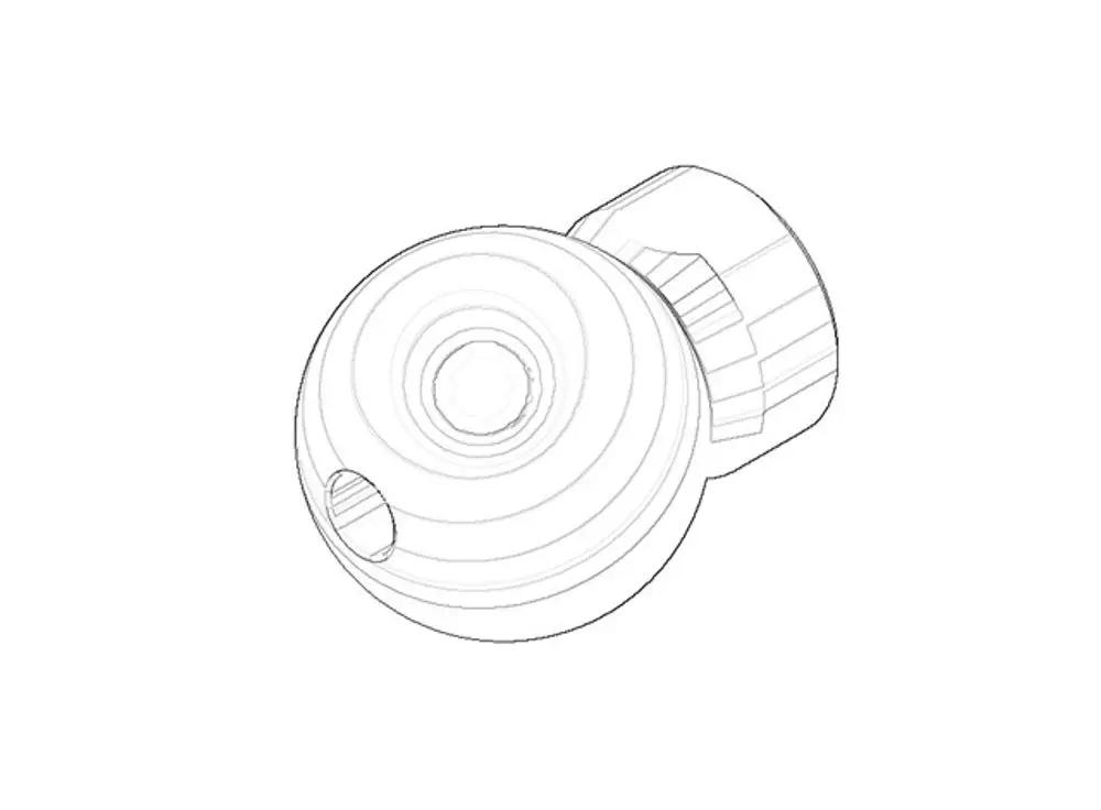 DORNBRACHT Anschluss ERSATZTEILE 092140001 D. 38 x 49 mm Chrom, 092140001-00 Galeriebild 1
